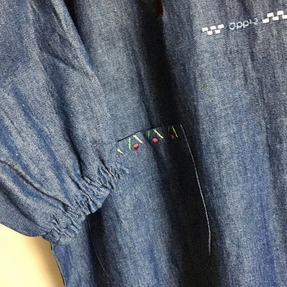 Kuma Heart Women’s Denim Knee Length Dress - Picture 6 of 10